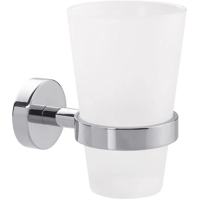 tesa-smooz-zahnputzbecher-mit-halterung-80-x-125-x-115-mm image 1