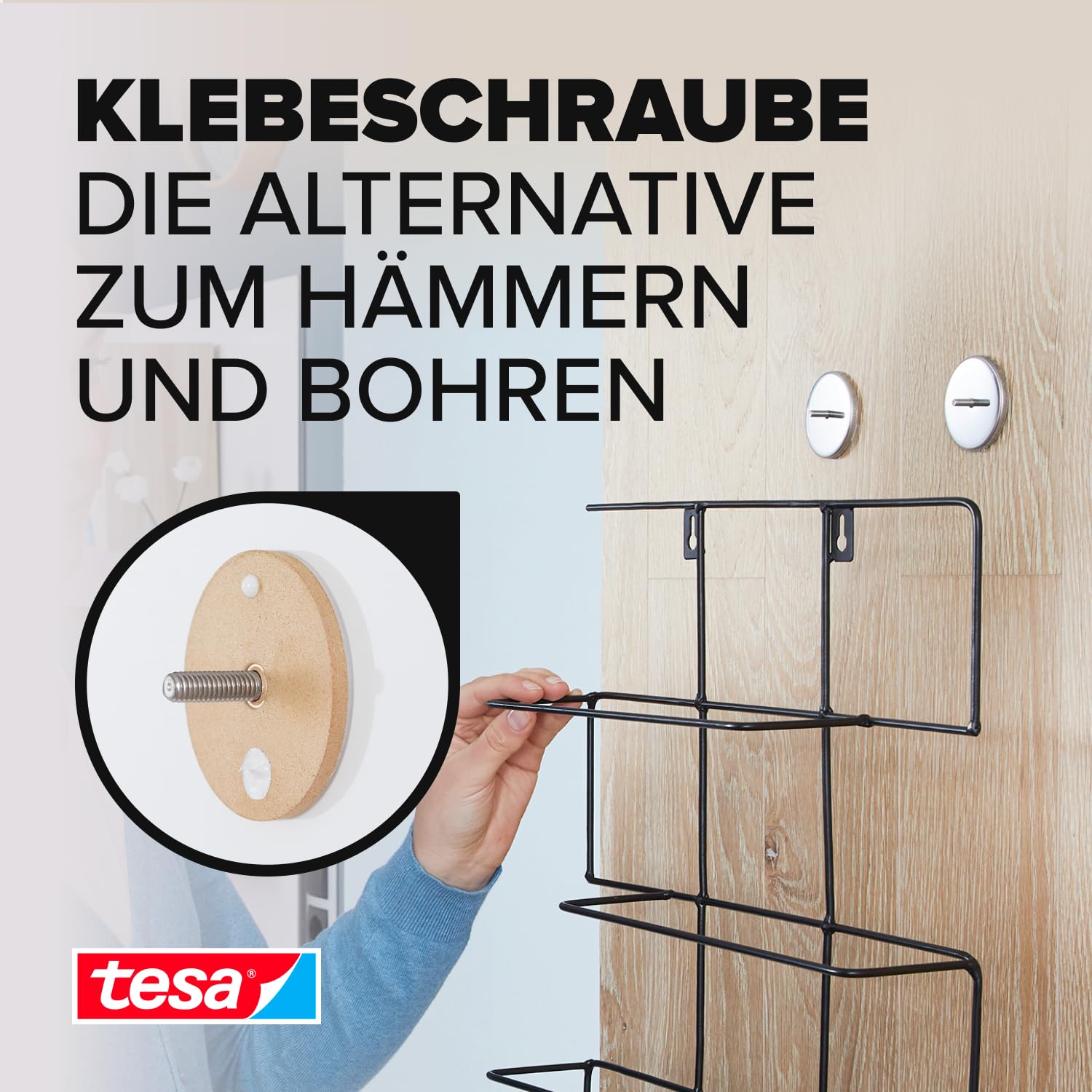 tesa-klebeschraube-rund-f-r-mauerwerk-stein-bis-5-kg-2-st-ck image 2