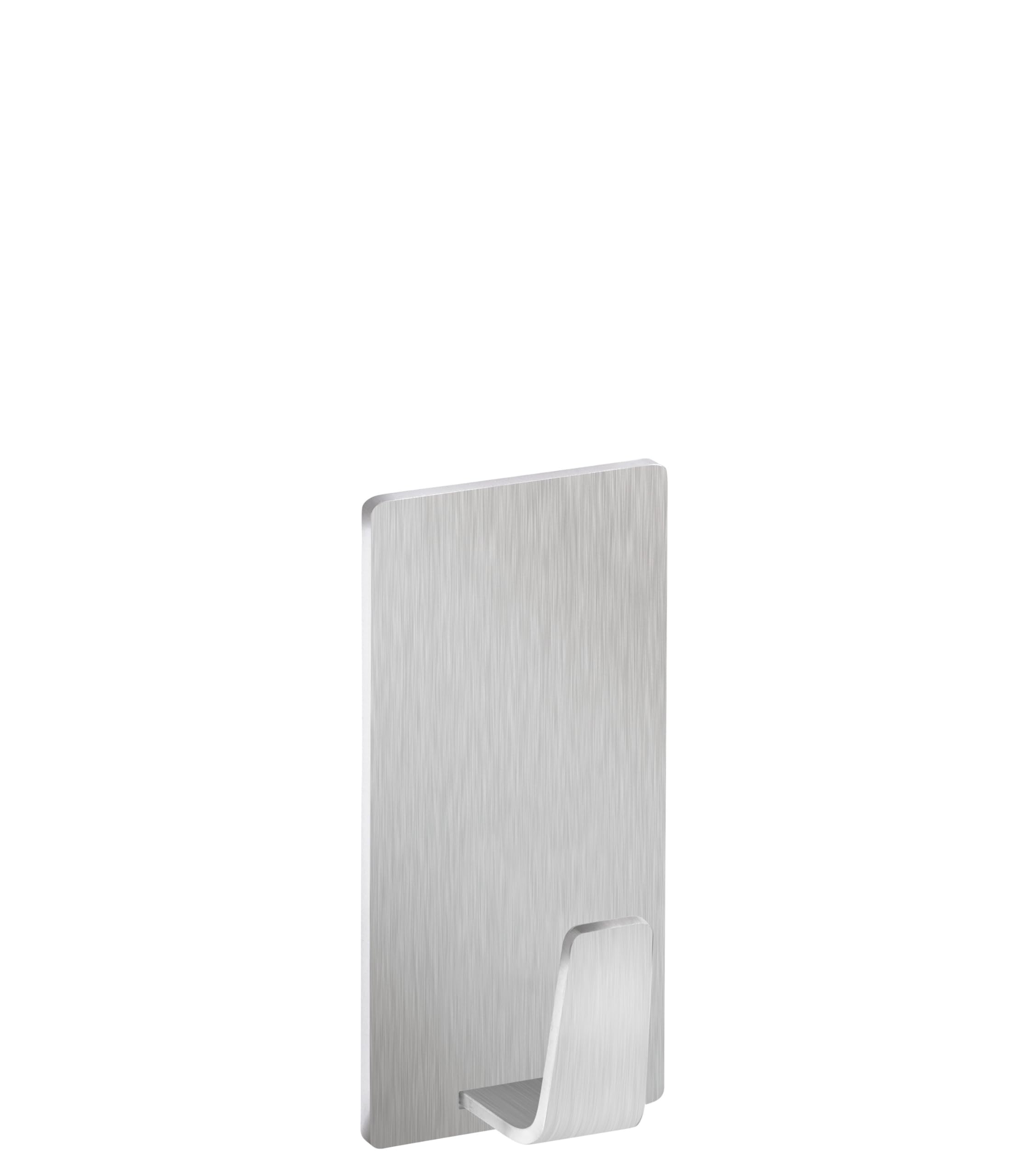 tesa-powerstrips-haken-waterproof-s-metall-eckig-2-st-ck-silber-matt image 2
