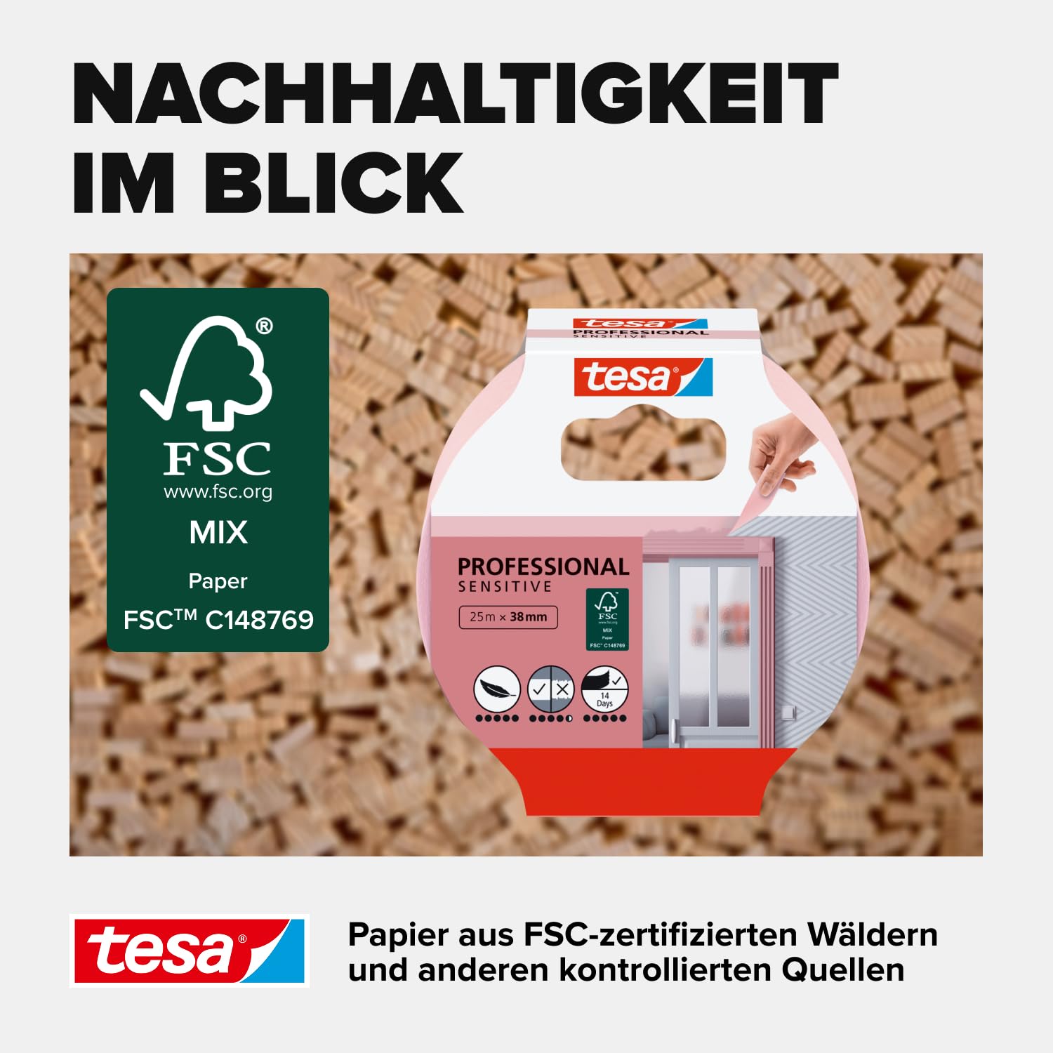 tesa-malerband-tapeten-hellrosa-25-m-x-38-mm-f-r-empfindliche-untergr-nde image 6