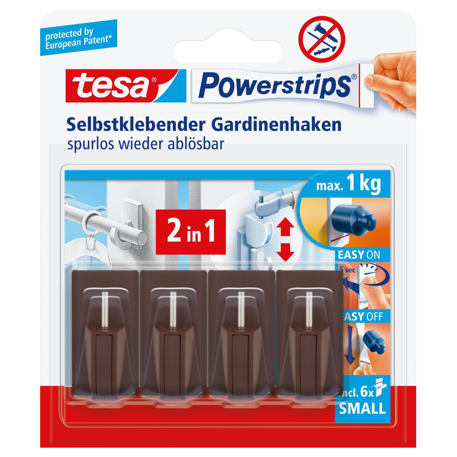 tesa-powerstrips-vario-gardinenhaken-selbstklebende-gardinenstangen-halterung-4- image 1