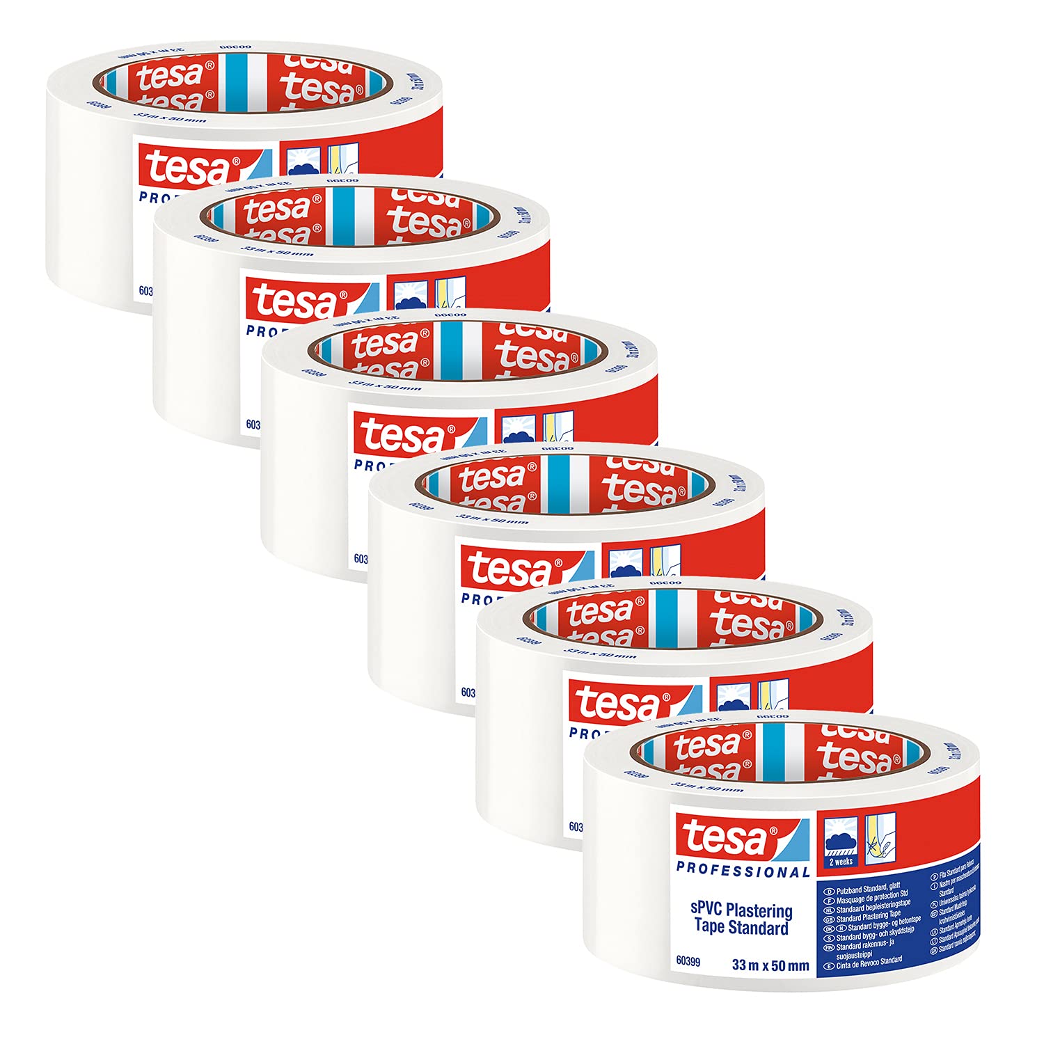 tesa-pvc-putzband-standard-60399-glatt-6er-pack-wei-6-x-33-m-x-50-mm image 1