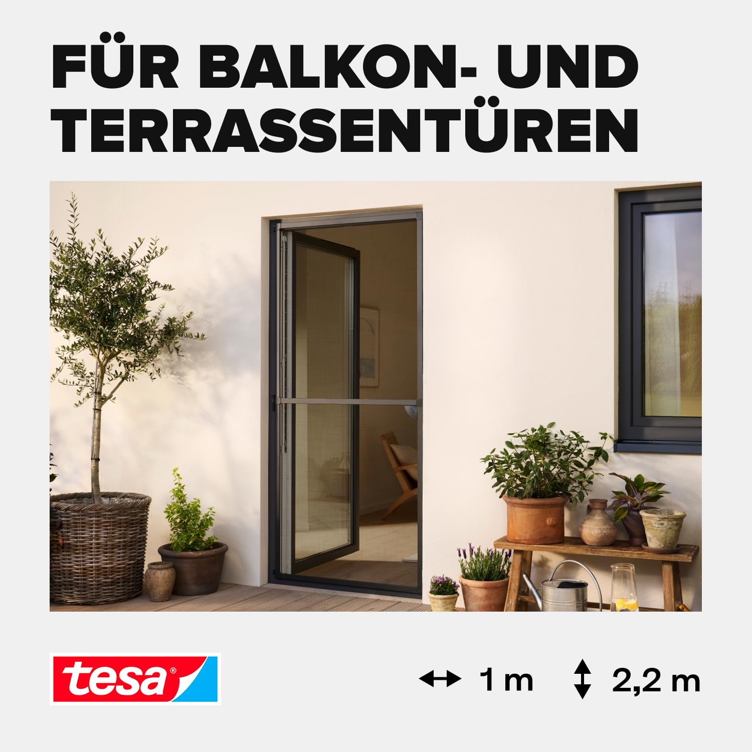 tesa-insect-stop-aluminium-rahmen-fliegengitter-t-r-100-x-220-cm-anthrazit image 4