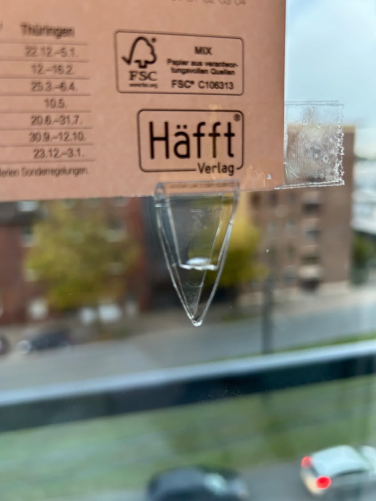 Ein Haken ist abgefallen