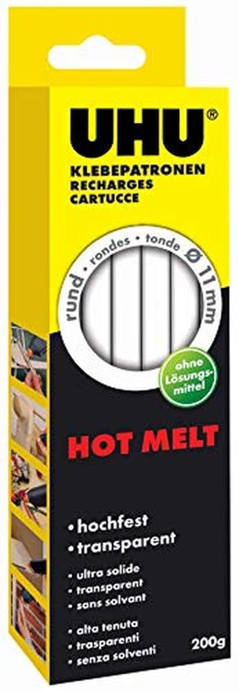 uhu-promatic-hot-melt-heidfklebepistole-inkl-3-patronen-ffcr-basteln-und-reparat image 2