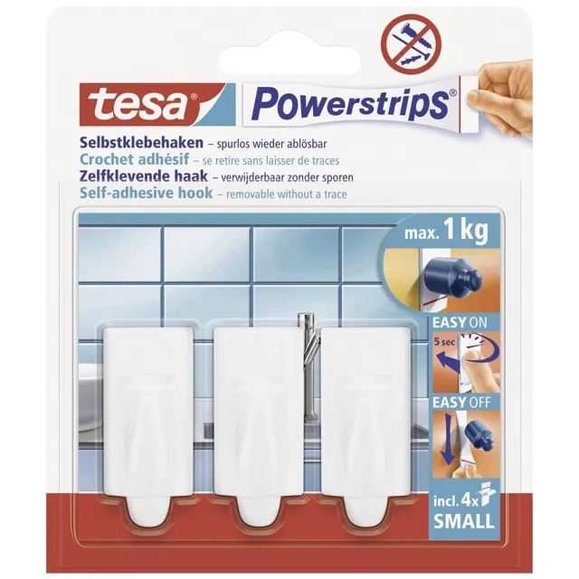 tesa-powerstrips-haken-small-trend-wei-1-kg image 1