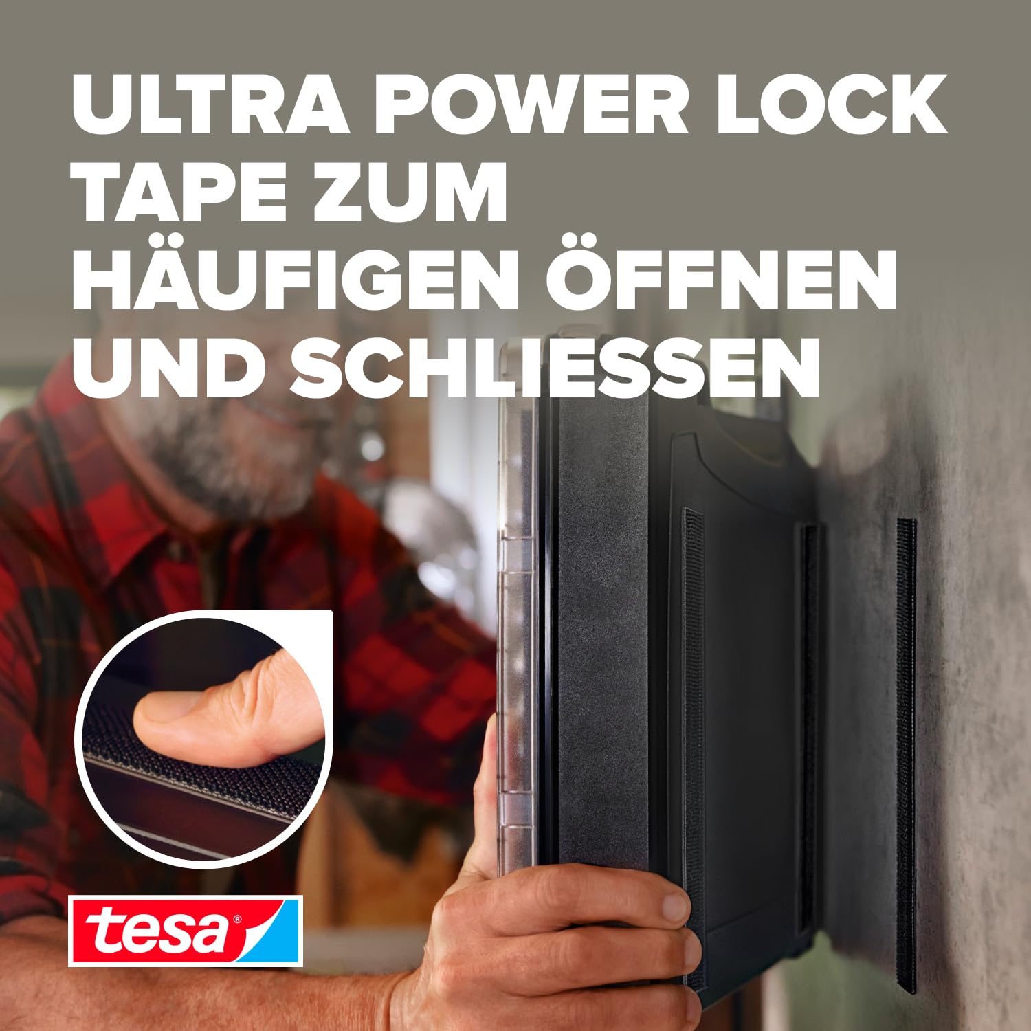 tesa-ultra-power-lock-tape-selbstklebendes-klettband-1-m-x-25-mm image 2