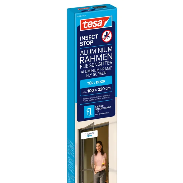 tesa-insect-stop-aluminium-rahmen-fliegengitter-t-r-100-x-220-cm-anthrazit image 1