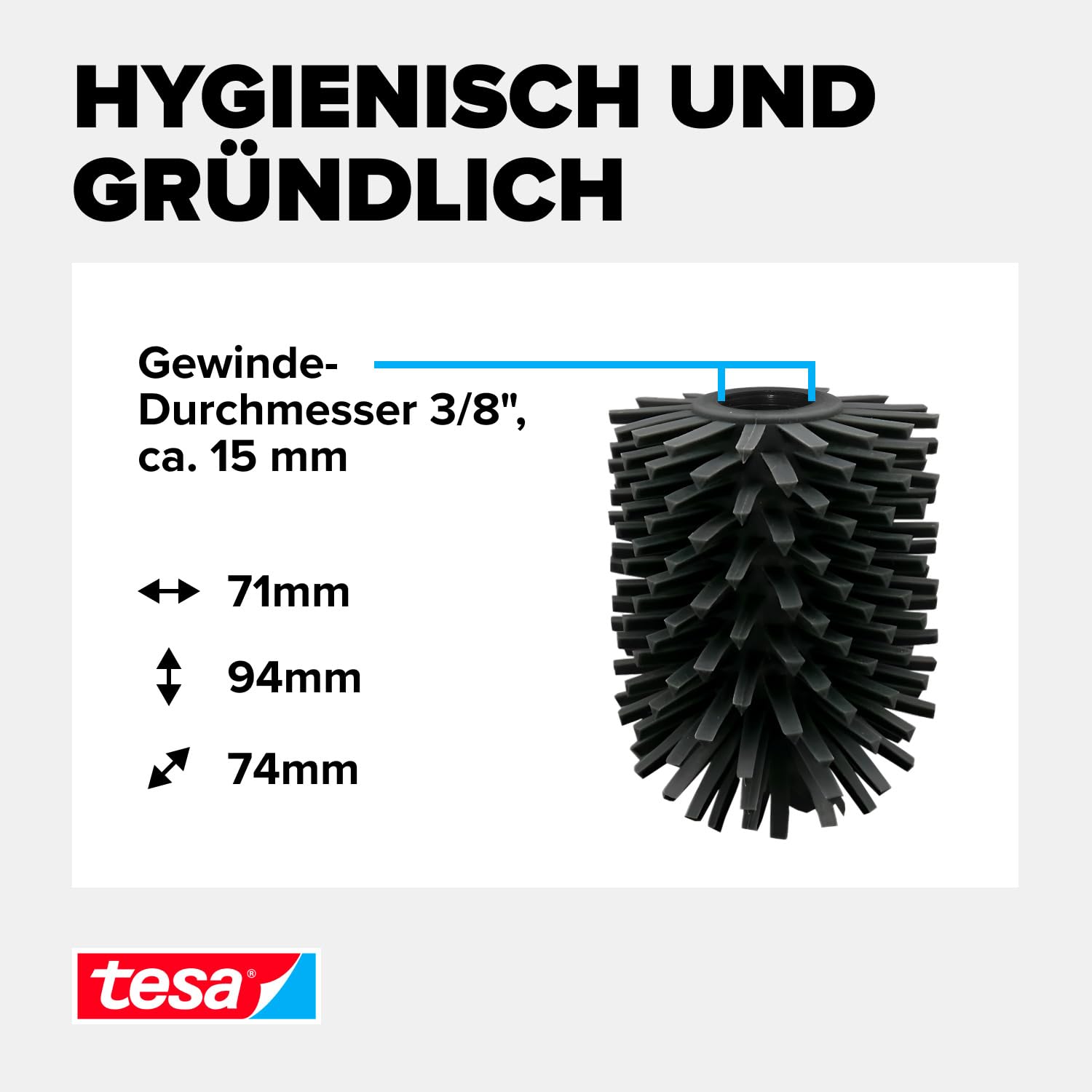 tesa-ersatz-toilettenb-rstenkopf-9-4-x-7-1-x-7-4-cm-dunkelgrau image 7