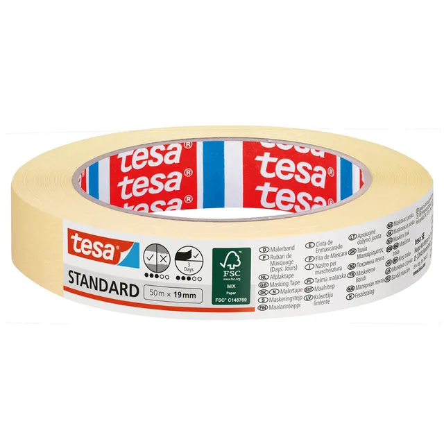 tesa-malerband-standard-hellbeige-50-m-x-19-mm image 1