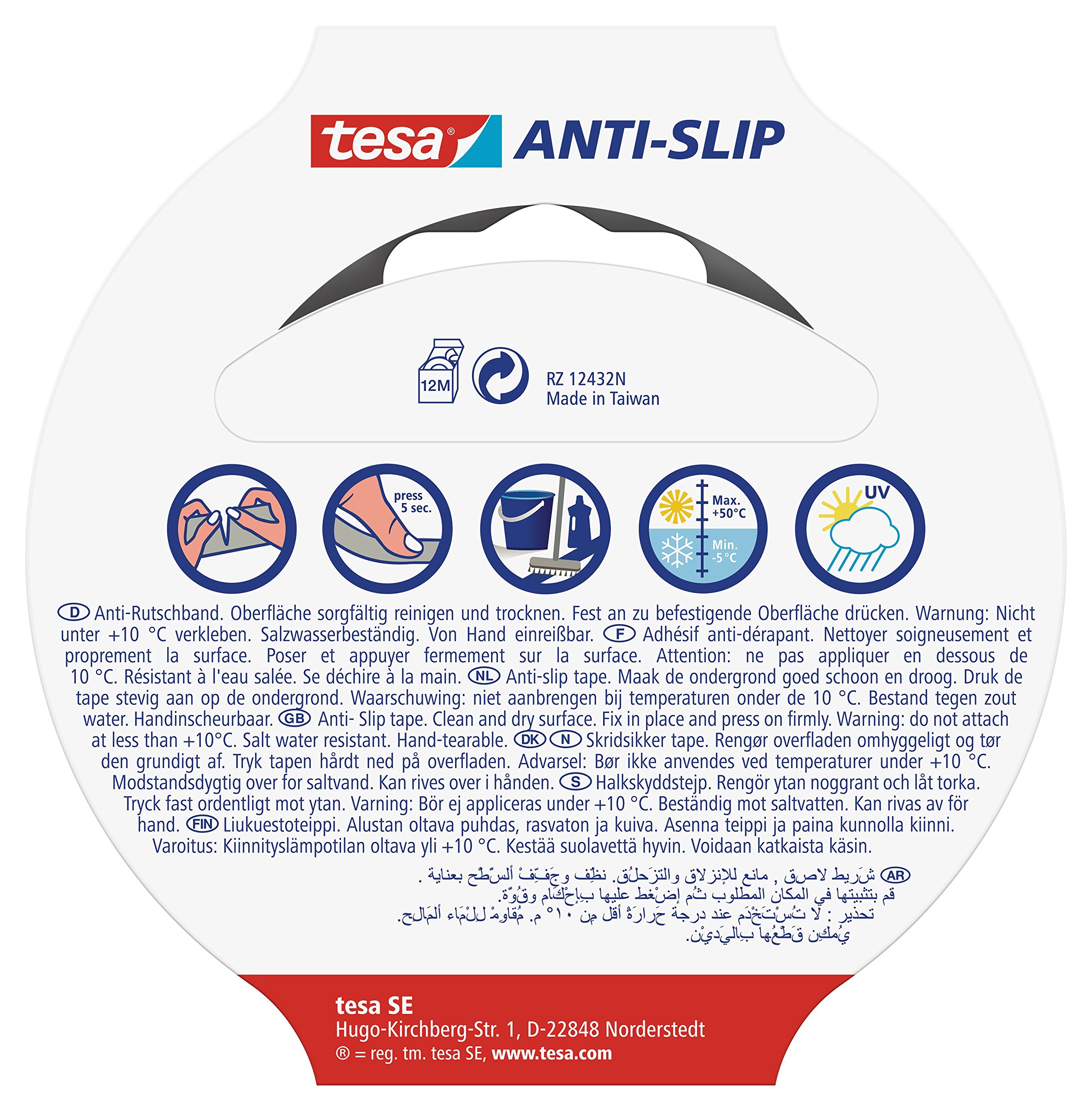 tesa-anti-rutschband-5-m-x-25-mm-schwarz image 2