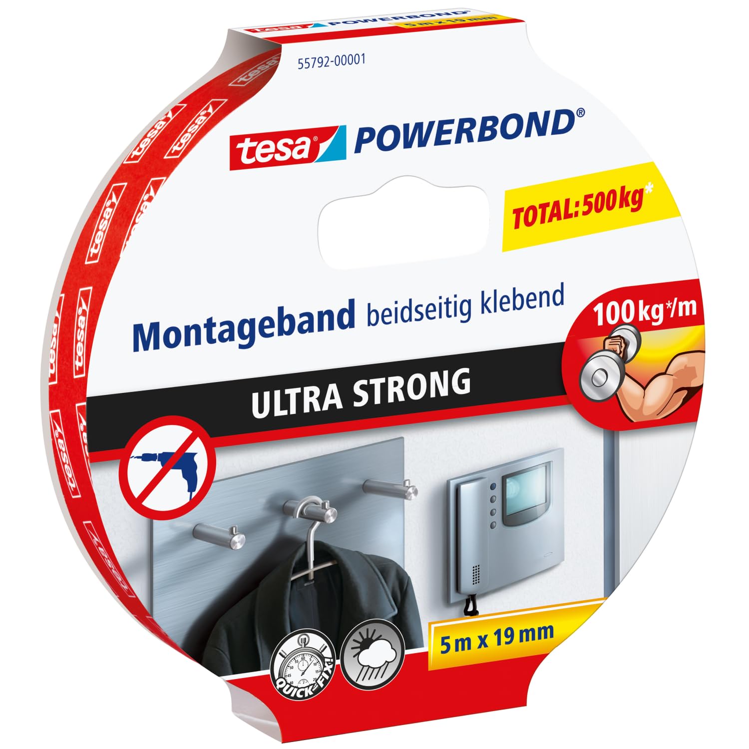 tesa-powerbond-ultra-strong-montageband-5-m-x-19-mm image 1