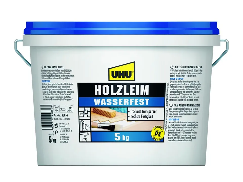 uhu-holzleim-wasserfest-en-204-d3-eimer-5kg image 1